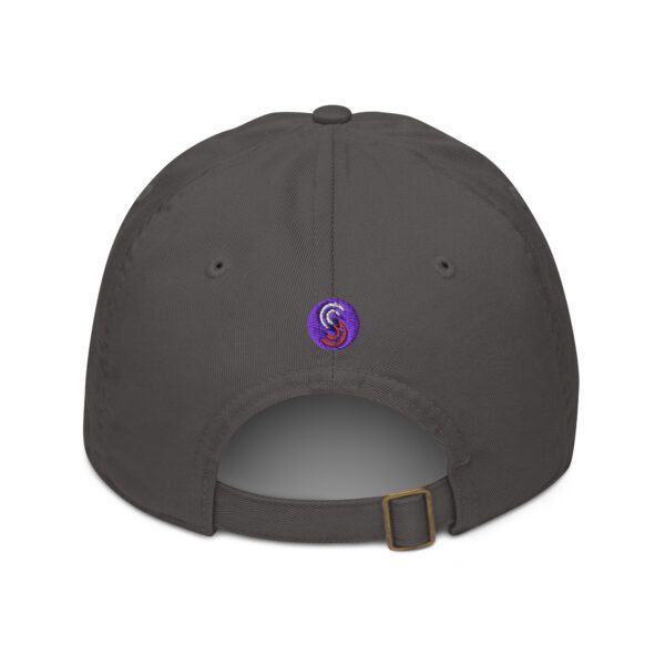 Organic baseball cap charcoal back 68679f8368566 jpg