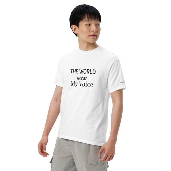 Unisex garment dyed heavyweight t shirt white left front 6864ca57a11cc jpg