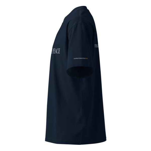 Unisex organic oversized high neck t shirt french navy left 6867a31611f56 jpg