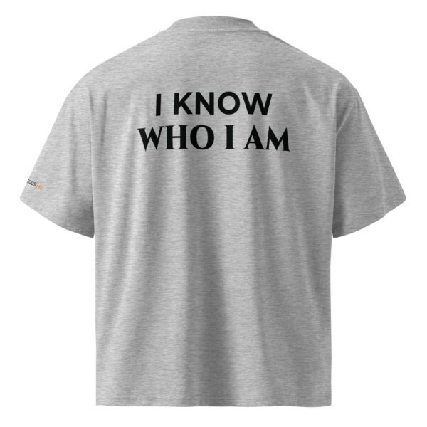 Unisex organic oversized high neck t shirt heather grey back 6867a26b9902e jpg