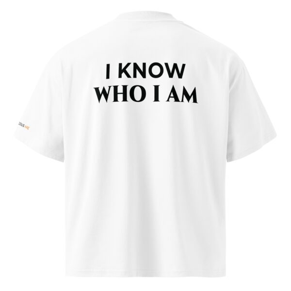 Unisex organic oversized high neck t shirt white back 6864bc13b97cf jpg